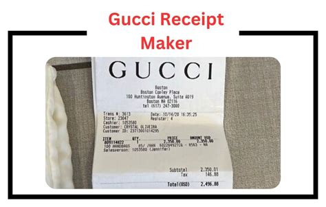 gucci recipt|gucci receipt generator.